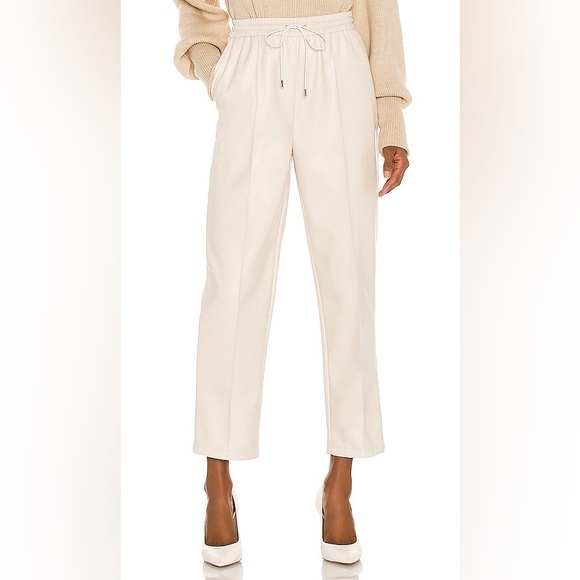 JONATHAN SIMKHAI TAY VEGAN LEATHER JOGGERS - Picture 1 of 5